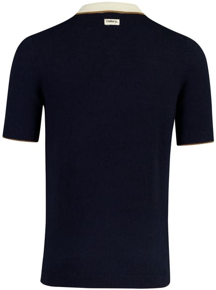 Mos Mosh poloshirt korte mouw donkerblauw