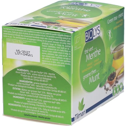 Biolys Groene Thee & Munt 24 Filterzakje