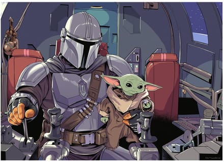 Ravensburger puzzel Star Wars The Mandalorian - 1000 stukjes legpuzzel.