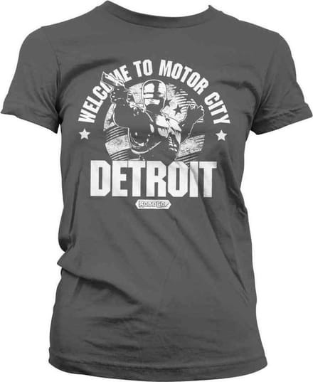 Robocop Dames Tshirt -XL- Welcome To Motor City Grijs