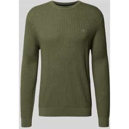 Gebreide pullover met labeldetail