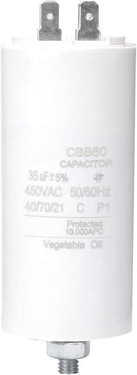 Startcondensator 35µF 450V Motorcondensator voor Wasmachine & Waterpomp