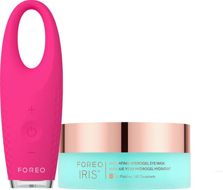 FOREO Eye Candy IRIS 2 Fuchsia bundel - Oogmassagetoestel + IRIS Verstevigend PM Oogserum