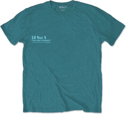 Lil Nas X - Album Heren T-shirt - S - Turquoise