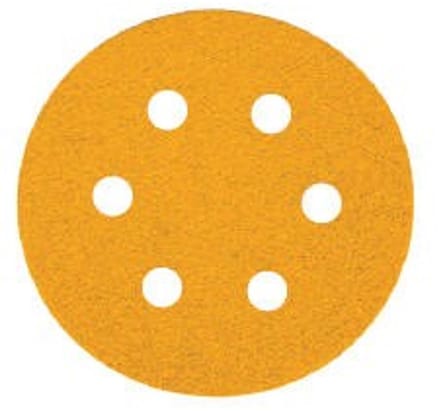 MIRKA Gold Schuurschijven 77mm met 6 gaten / 50 stuks - P120