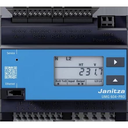 Janitza UMG 604-PRO 230V Power Quality Analyzer