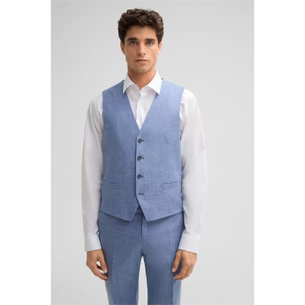 Gilet Gyl, blauw gemêleerd