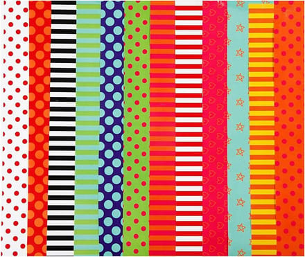 Glanspapier, bedrukt, vel 24x32 cm, 80 gr, diverse kleuren, 50 div vellen