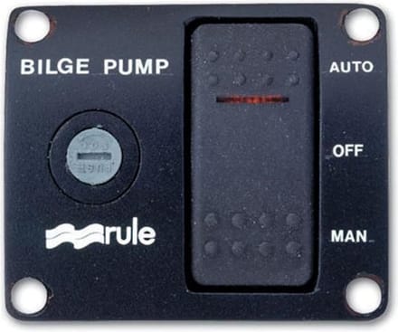 Rule 43 12 Volt 3-weg Schakelpaneel voor Bilgepomp