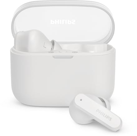 PHILIPS TAT2000 - In-ear oordopjes - 32 uur afspeeltijd - 4 mic technologie - multipoint - IPX4 - Microsoft Swiftpair - aanraakbediening - App control - Wit