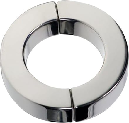 Black Label - Magnetische Scharnierende Cockring - RVS 40 mm