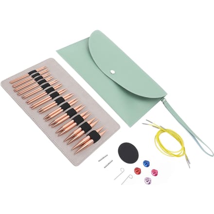 26-delige verwisselbare rondbreinaaldenset 3,0 tot 10,0 mm afneembare rondbreinaalden white