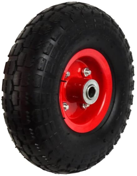 GEKO Rubber wiel - 2PR - 80 kg draagvermogen - 260 mm diameter - Stalen velg
