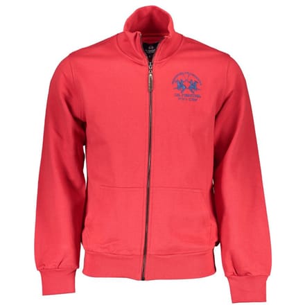 La Martina Rosso Katoenen Heren Sweatshirt