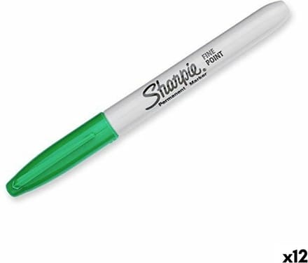 Sharpie permanente markers | Fijne punt | Groen | 12 stuks