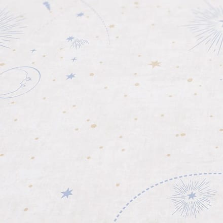 HEELAL BEHANG | Sterren en planeten - Beige Blauw Crème - A.S. Création Lilly & Luis