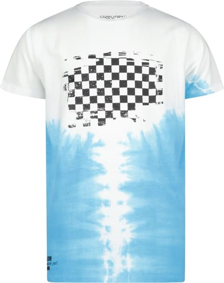 4PRESIDENT T-shirt jongens - Blue Tie dye - Maat 128