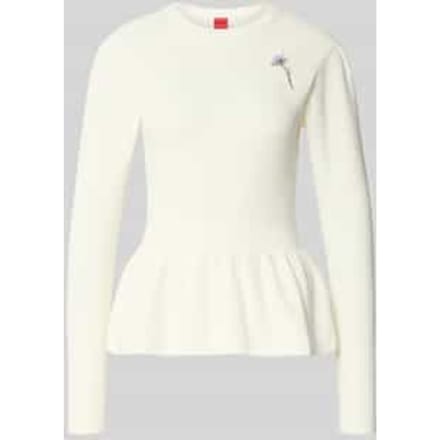 Slim fit gebreide pullover van puur katoen Model 'SABANNA'