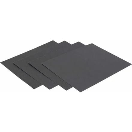 Pak van 4 vellen schuurpapier HPX P80 X1, P120 X2, P180 X1