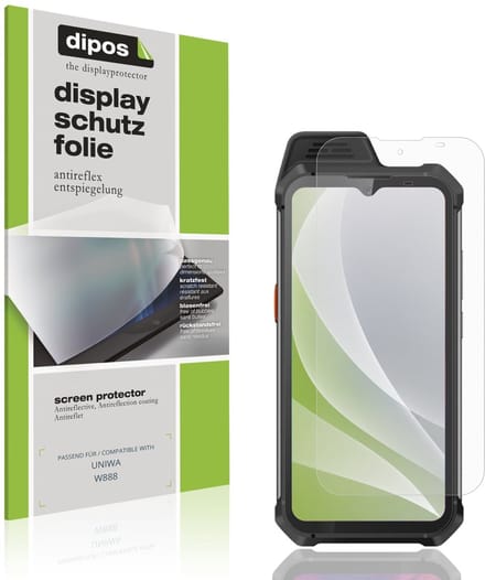 dipos – 4x Matte Beschermfolie geschikt voor UNIWA W888 | Krasbestendige & antireflecterende Screenprotector Ultra-Thin