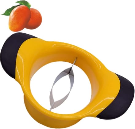 Mango Slicer - Skipper - Splitter - Rvs Blad Verwijdering Gereedschap - Anti-Slip Handvat - Super Grote Mango Particle Remover