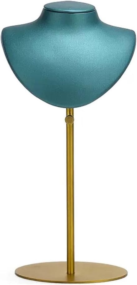 Sieraden Buste Display - Hanger Standaard - Sieraden Presentatie - Stabiele Metalen Constructie - 10x10x10mm - Groen