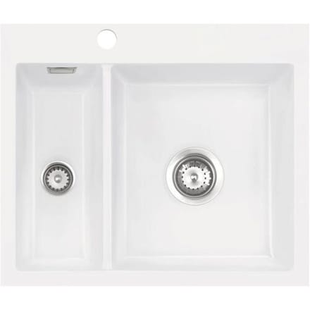 Systemceram Keradomo Mera 60 F sink for flush installation with excenter operation, incl. tap hole 559802-12