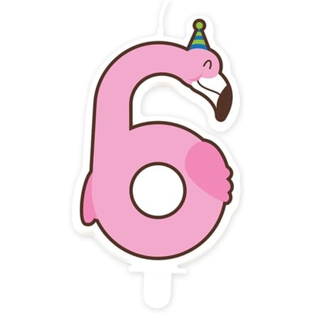 Paperdreams - Jungle - Kaars 6 Flamingo