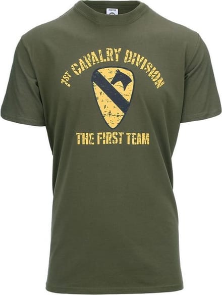 Fostex WWII Series - T-shirt 1st Cavalry Division (kleur: Groen / maat: M)