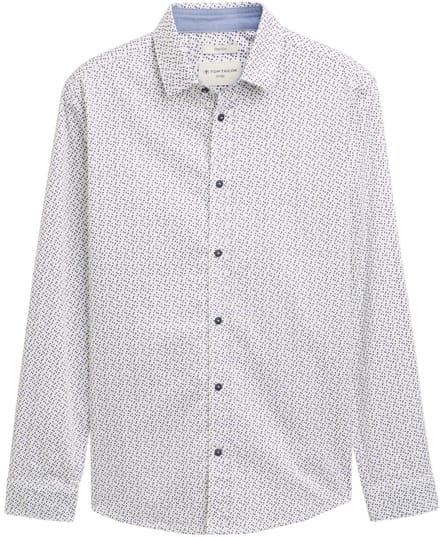 Tom Tailor - Hemd - Maat XL - - 37264 white irr -