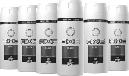 AXE Deo Spray BLack Dry - Voordeelverpakking 6 x 150 ml