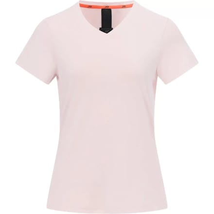 Dames Elkie T-shirt met V-hals en korte mouwen