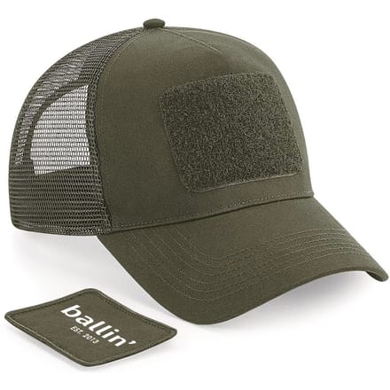 Heren Petten met Ballin Est. 2013 Trucker Cap Print - Groen - Maat one size
