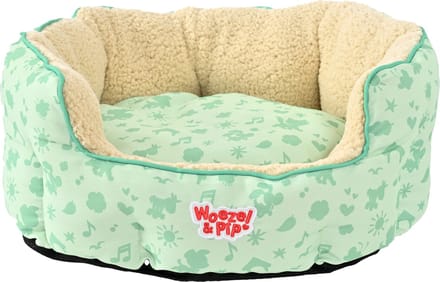 Woezel & Pip slaapmand rond groen 60cm