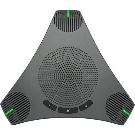 Aibecy USB-luidsprekertelefoon Conferentiemicrofoon Omnidirectionele computermicrofoon 360 graden stemopname met zwart