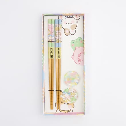 Tokyo Design Studio – Eetstokjes Set – Kawaii Dieren – 2 Paar