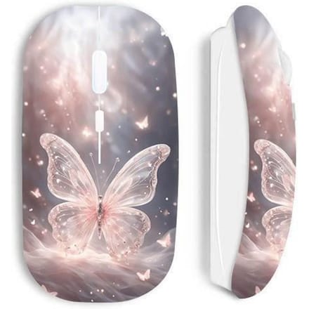 Souris sans fil - Maniacase - Beautiful butterfly - Blanc - Design - Ergonomie