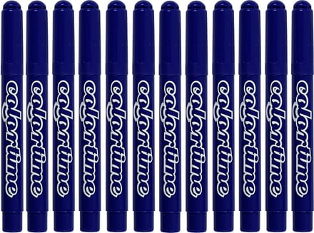 Colortime Stiften Lijndikte 5 Mm Donkerblauw 12 Stuks
