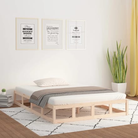 vidaXL - Bedframe - massief - hout - 120x200 - cm
