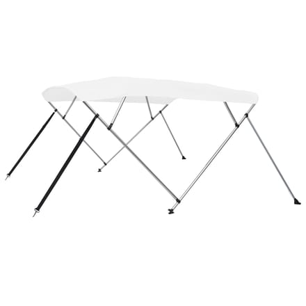 vidaXL - Biminitop - 4-boogs - 243x196x137 - cm - wit