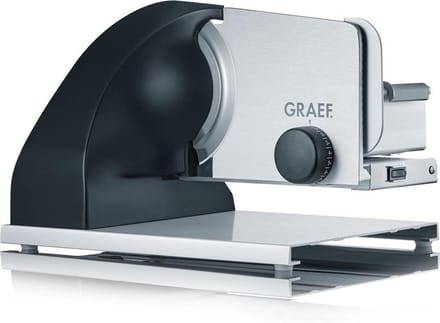 Graef SKS902EU snijmachine Electrisch Zwart, Roestvrijstaal Aluminium 185 W