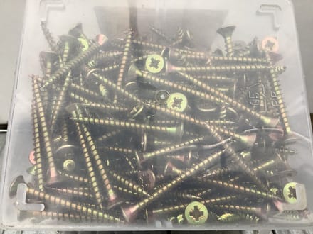 Houtschroef. 5.0 x 50mm. Lang. Platkop-pzd-2. 400 stuks. Sencys