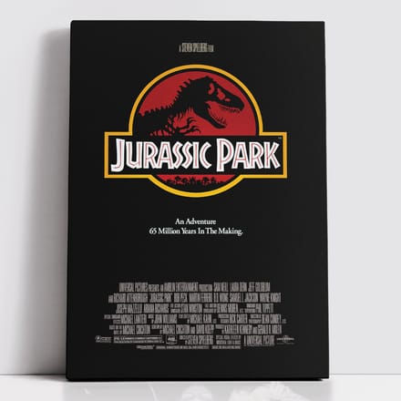 Decorsome x Jurassic Classic Poster Rectangular Canvas - 12x18 inch