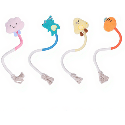 Meowmagic Kauwtouw Speelgoed voor Katten 4 Stuks
