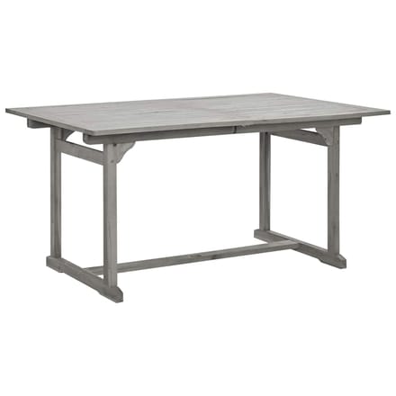 vidaXL - Tuintafel - (150-200)x100x75 - cm - massief - acaciahout