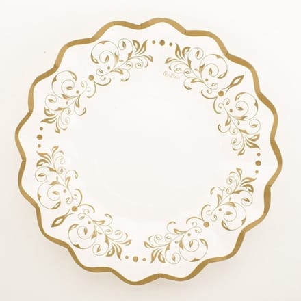 Luxe schaaltjes goud 24 cm