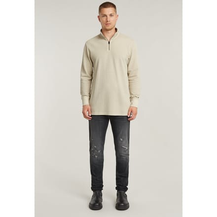 G-Star Overdyed Half Zip Tweeter Dk Brick Gd Größe: S | Turtlenecks Outlet | Herren