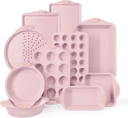 Stapelbare Nonstick Bakvormen Set - Duurzaam en Gemakkelijk in Gebruik, 10 Stuks
