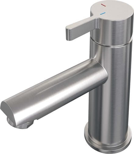 Brauer Brushed - Edition Wastafelmengkraan opbouw - laag - model E PVD - geborsteld RVS