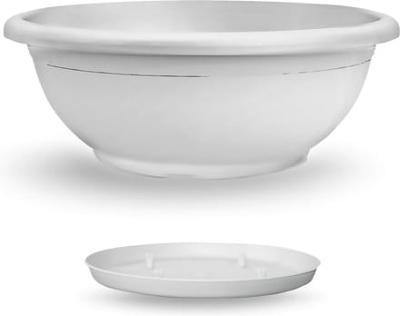 VECA - Schaal Naxos, Ø80cm, H30cm wit